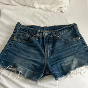 Levi’s Low rise denim shorts